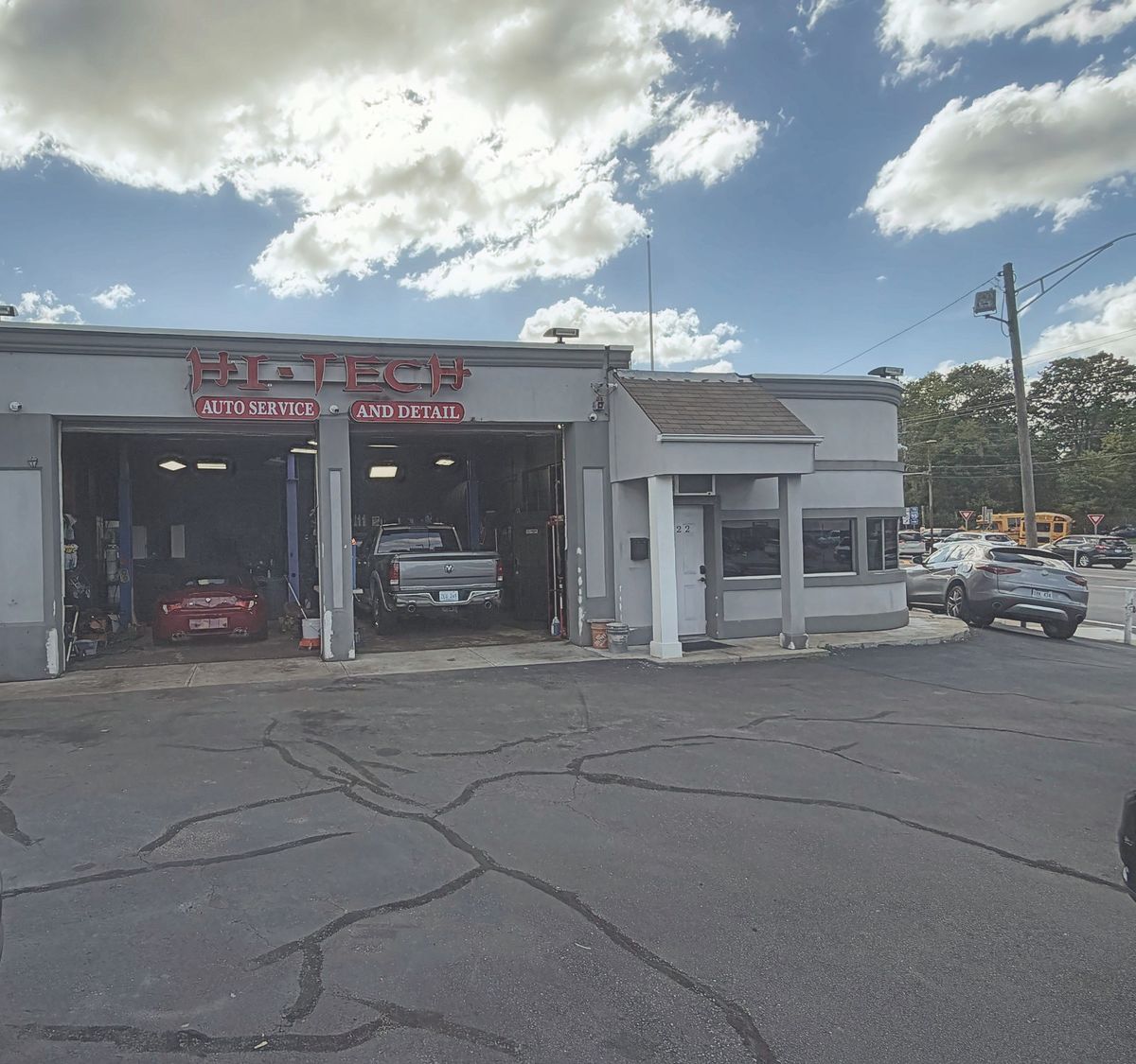 The Hi-Tech Auto Service and Detail shop on Reservoir Ave, Providence